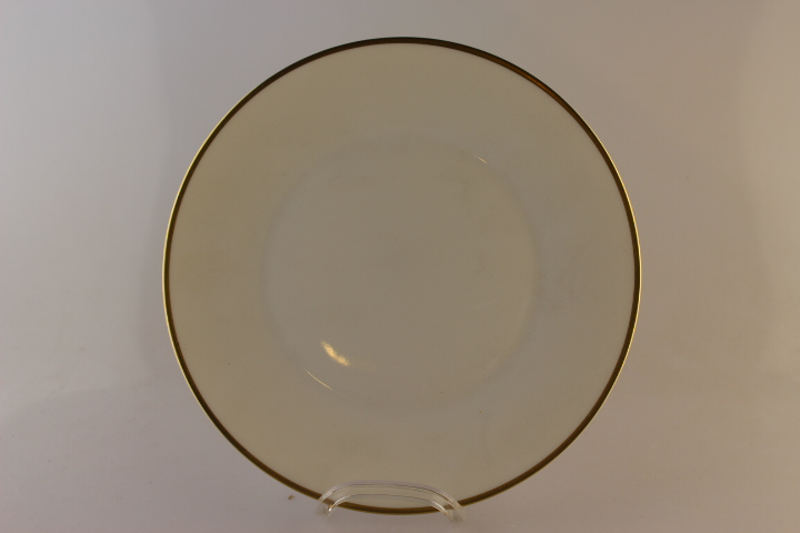 Kuchenteller - Heinrich - Europa - weiß Goldrand