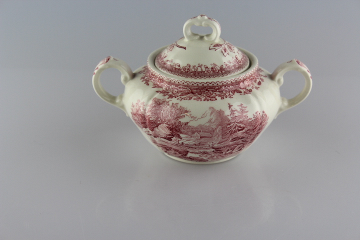 Zuckerdose groß - Villeroy & Boch - Burgenland rot