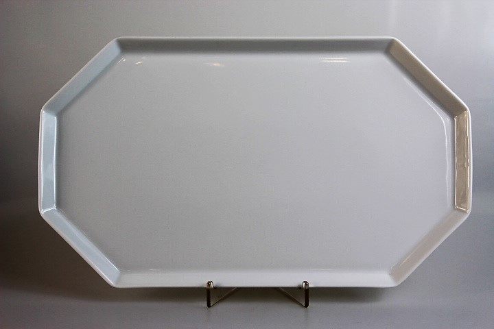 Fleischplatte 32,5 cm - Rosenthal - Polygon - weiß