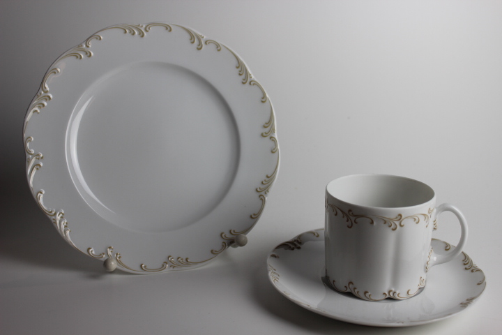 Kaffeegedeck 3 tlg. - Rosenthal - beige