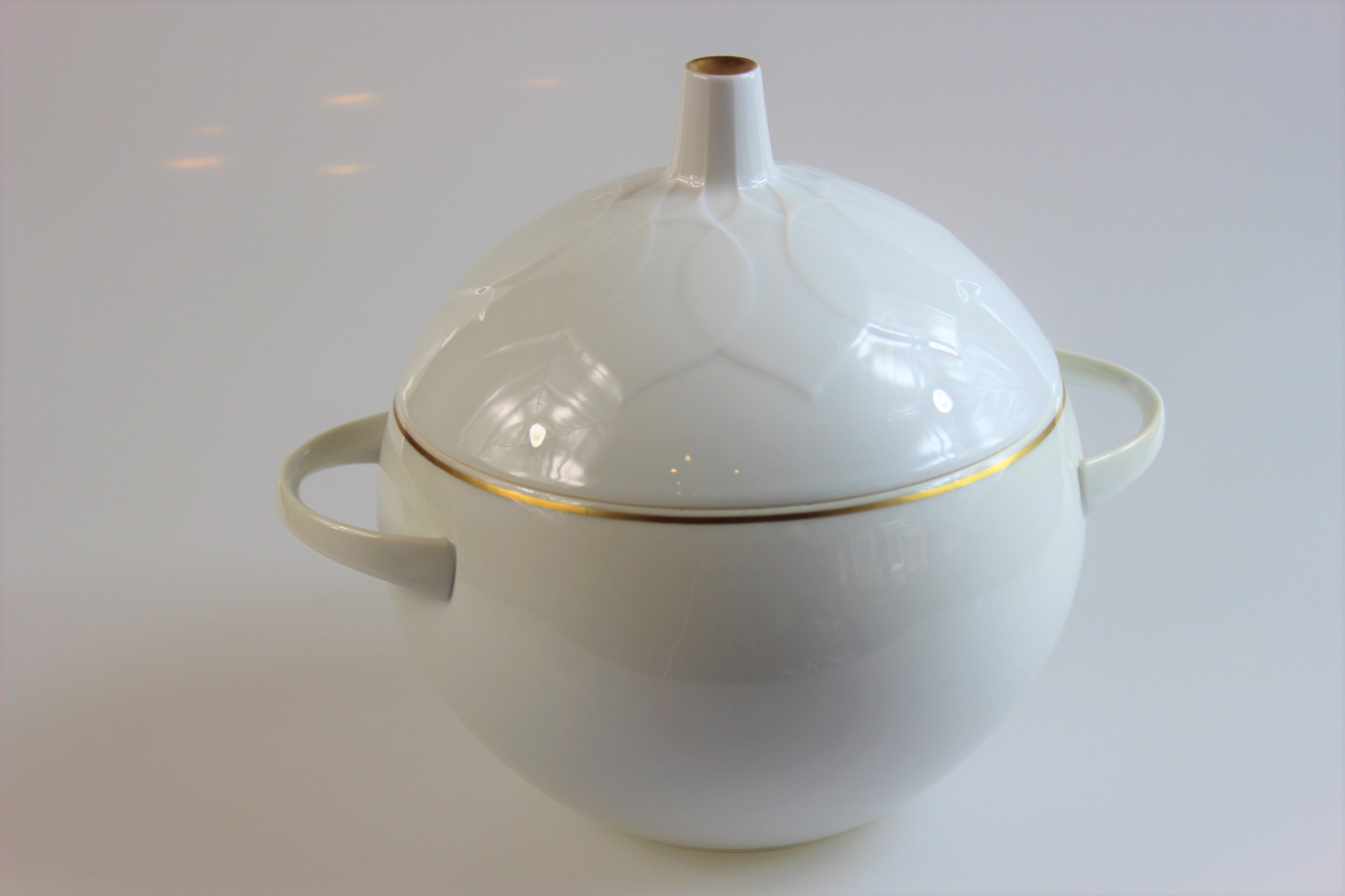 Deckelschüssel klein - Rosenthal - Lotus - Goldrand