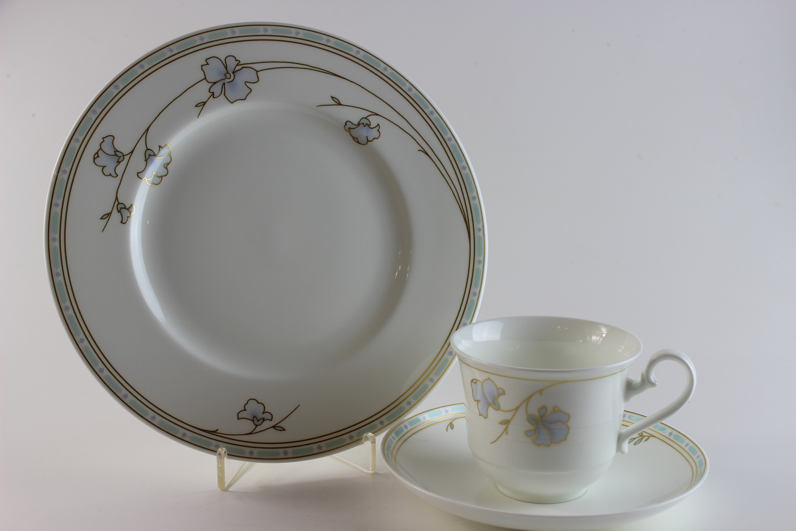 Kaffeegedeck 3 tlg. - V&B/Heinrich - Flora Azzurra