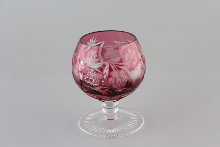 Cognacglas klein - Traube -hell rot