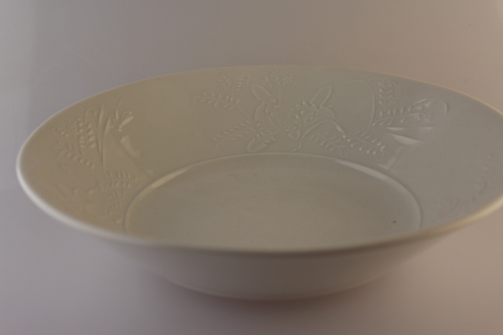 Schüssel Ø 27,5 cm - KPM Berlin - Fledblume - weiß