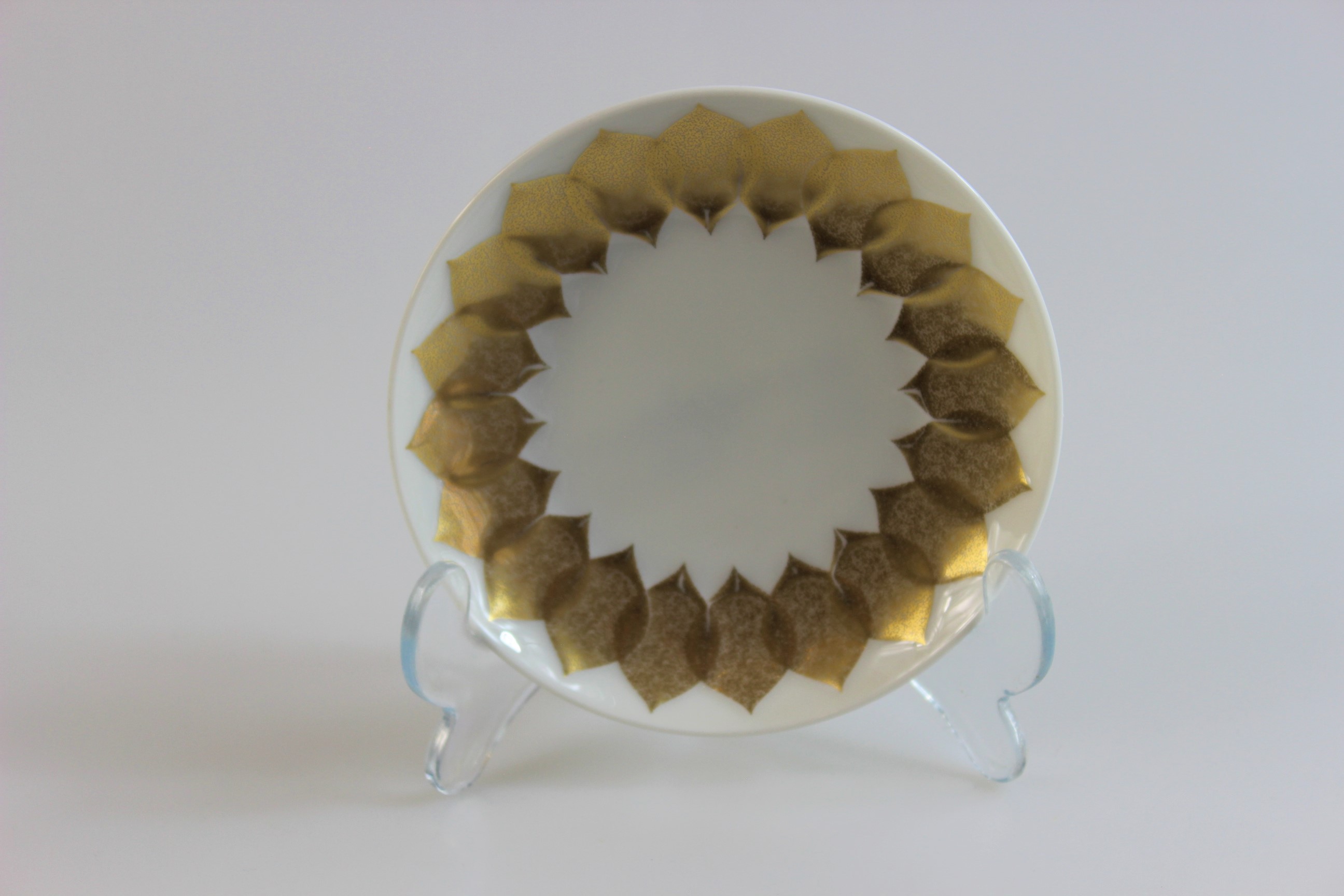 Gebäcktellerchen - Rosenthal - Lotus - Goldblatt