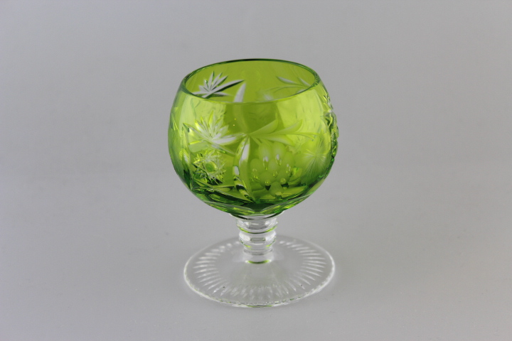 Cognacglas klein - Traube - hell grün