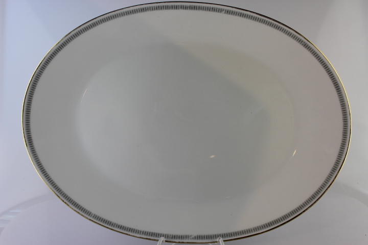 Fleischplatte - Rosenthal - Form 2000 - Graue Rechtecke