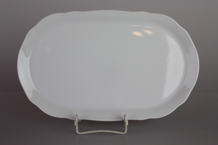 Tablett für Sahne und Zucker - Hutschenreuther - weiß