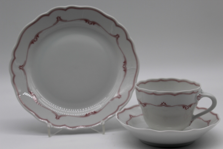 Kaffeegedeck 3 tlg. - Hutschenreuther - Maria Theresia - Mainau