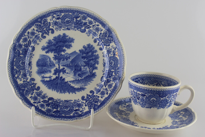 Kaffeegedeck 3 tlg. - Villeroy & Boch - Burgenland blau