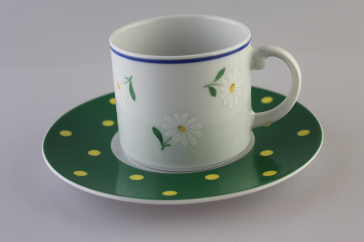 Kaffeetasse mit Untert. 2teilig - Seltmann Weiden - Holiday - Magarite