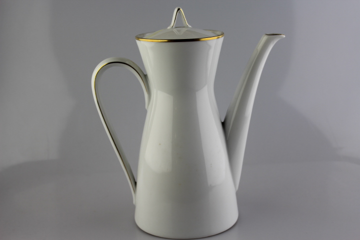 Kaffeekanne groß - Rosenthal - Form 2000 - polierter Goldrand
