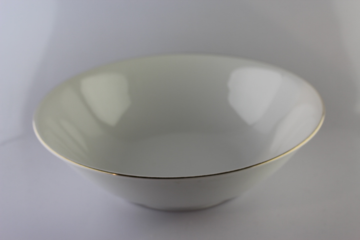 Schüssel - Heinrich - Anmut weiß mit Goldrand schmal