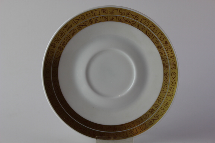 Untertasse für Kaffeetasse - Rosenthal - Form 2000 - Goldmuster