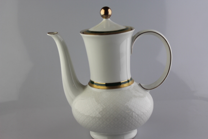 Kaffeekanne - Seltmann Weiden - Annabell - Grün mit Goldätzkante