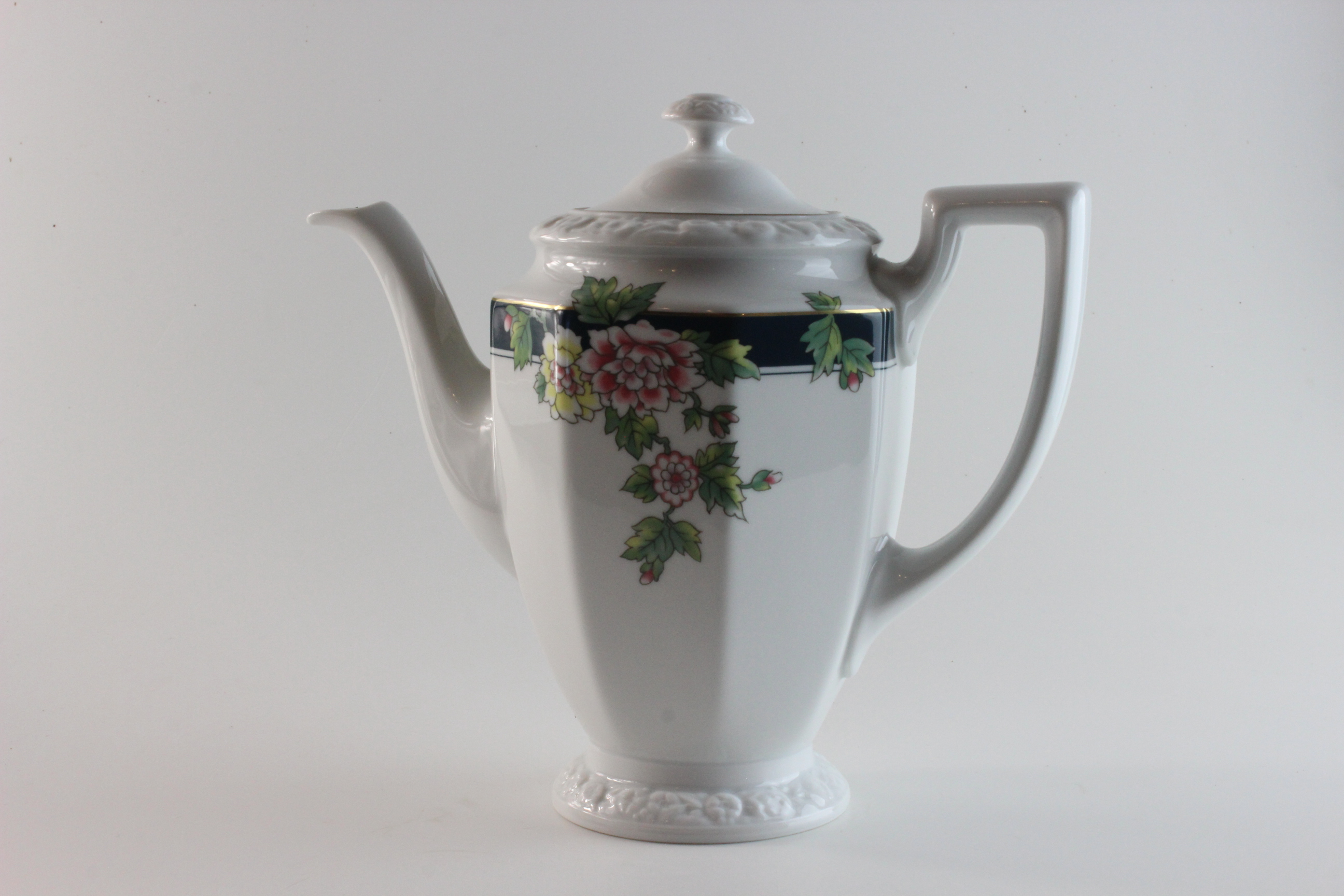 Kaffeekanne - Rosenthal - Grüne Rosenkante