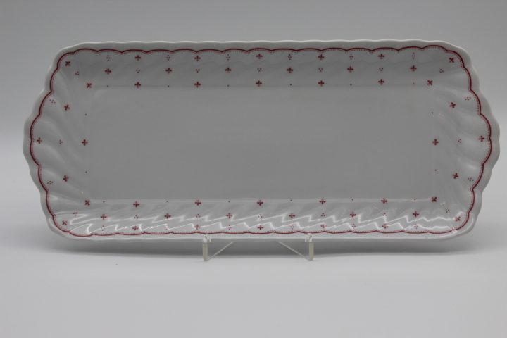 Königskuchenplatte - Seltmann Weiden - Regina - Mücke rot