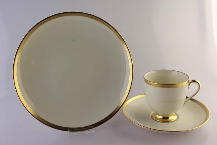 Kaffeegedeck 3 tlg. - Fürstenberg - Goldrand 01575