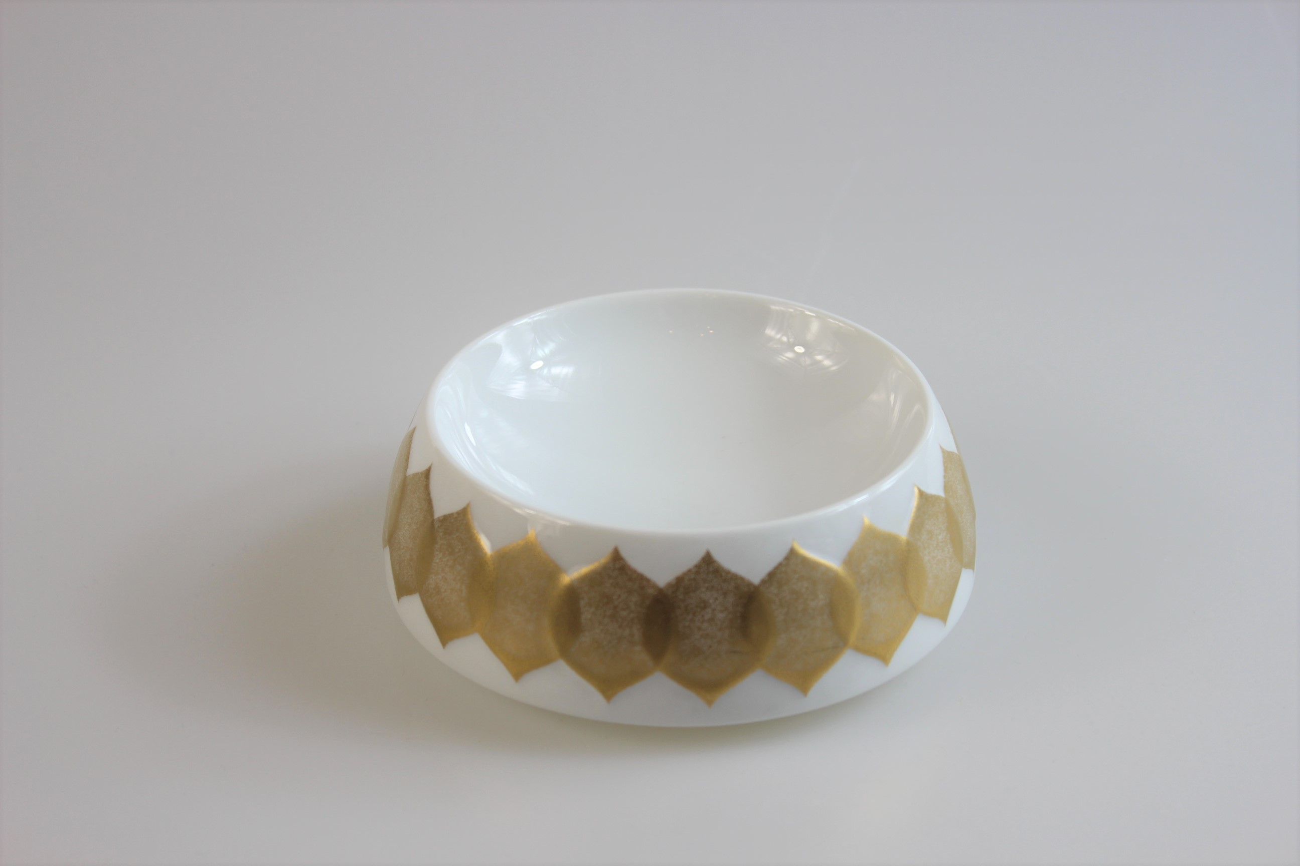 Schälchen - Rosenthal - Lotus - Goldblatt