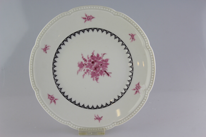 Kuchenteller - Heinrich - rosa Blüte