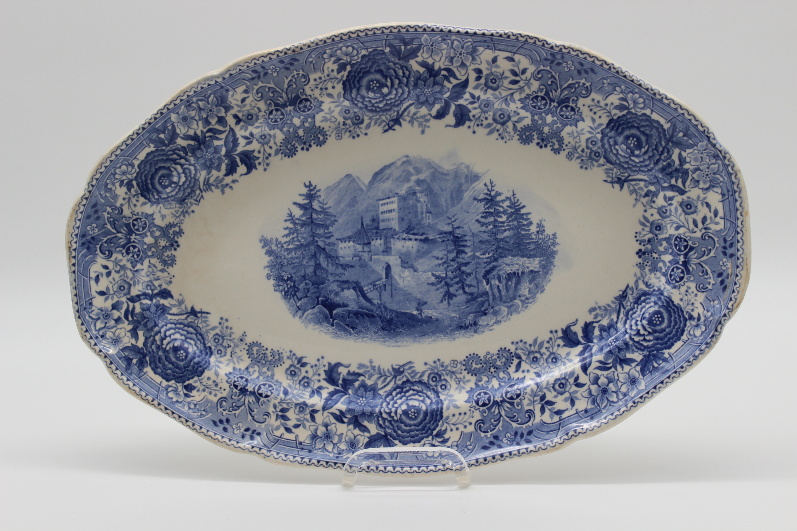 Fleischplatte 33,5 cm (2. Wahl) - Villeroy & Boch - Burgenland blau