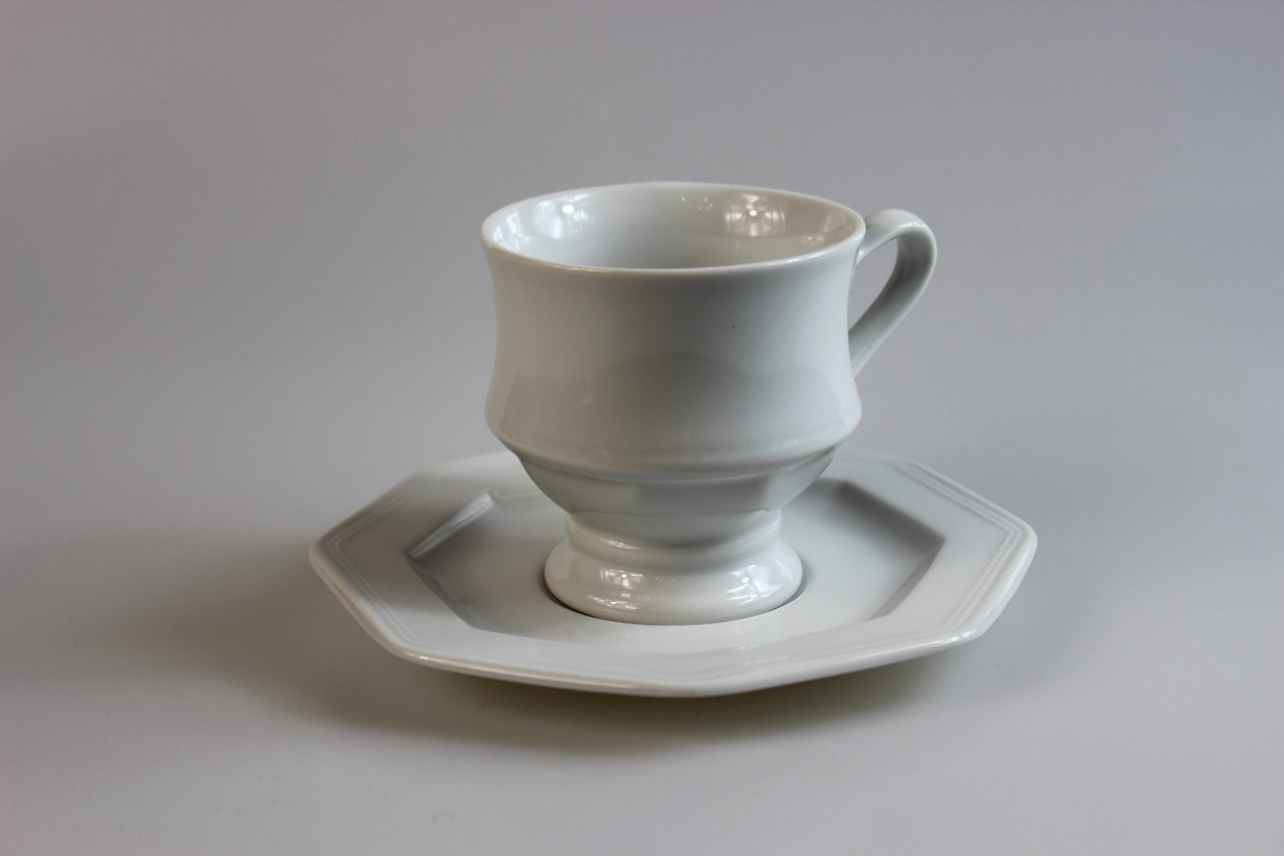 Kaffeetasse 2 tlg. - Gallo - Leonardo - Weiß