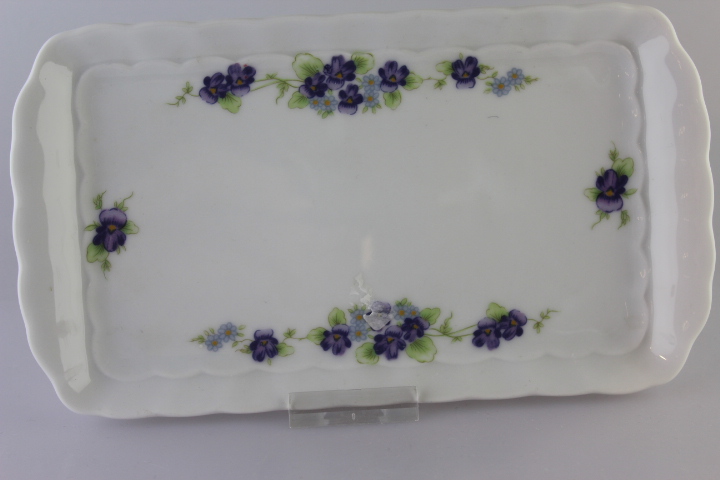 Tablett 22 cm - Eschenbach - Veilchen