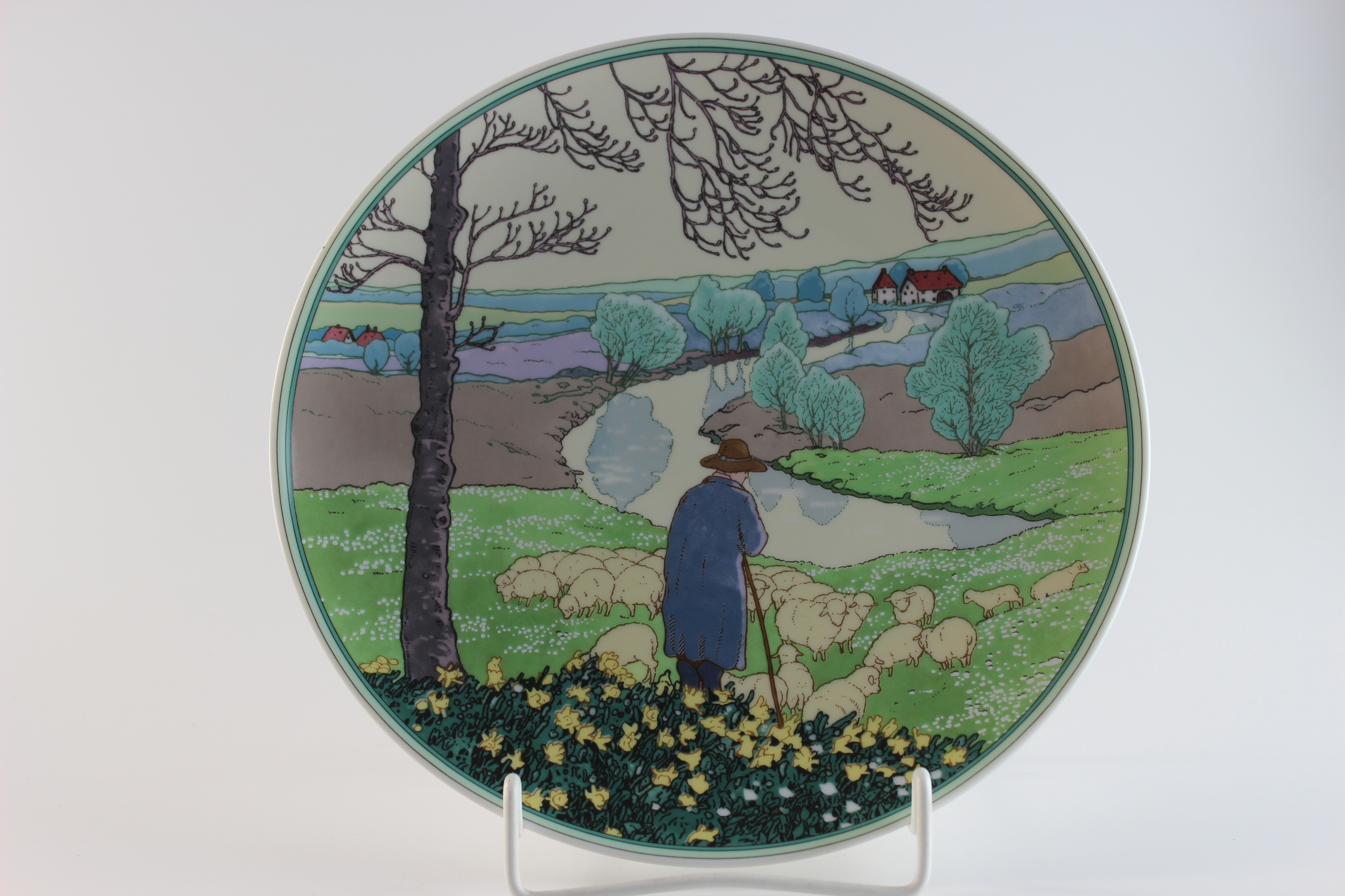 Wandteller - V&B/ Heinrich - Leben mit der Natur - Schäfer im Frühling