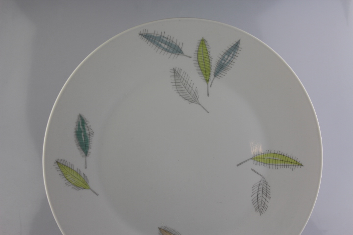 Kuchenteller Ø 30 cm - Rosenthal - Form 2000 - bunte Blätter