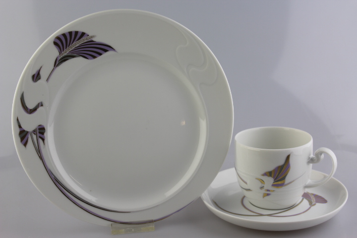 Kaffeegedeck 3 tlg. - Rosenthal - Asimmetria - Indian Summer