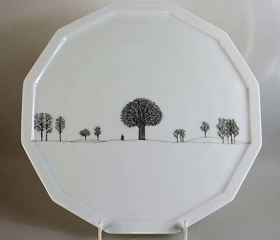 Tortenplatte - Rosenthal - Polygon - Winterreise