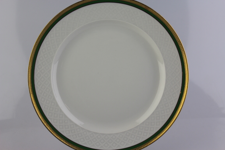 Speiseteller- Seltmann Weiden - Annabell - Grün mit Goldatzkante