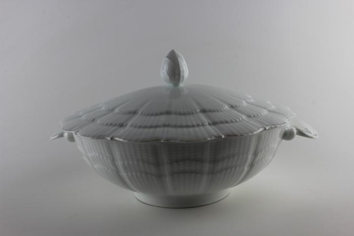 Deckelschüssel - Giraud Limoges - Corail - weiß