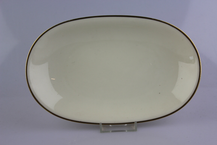ovale Platte - Heinrich - Anmut - Creme/Gold schmal