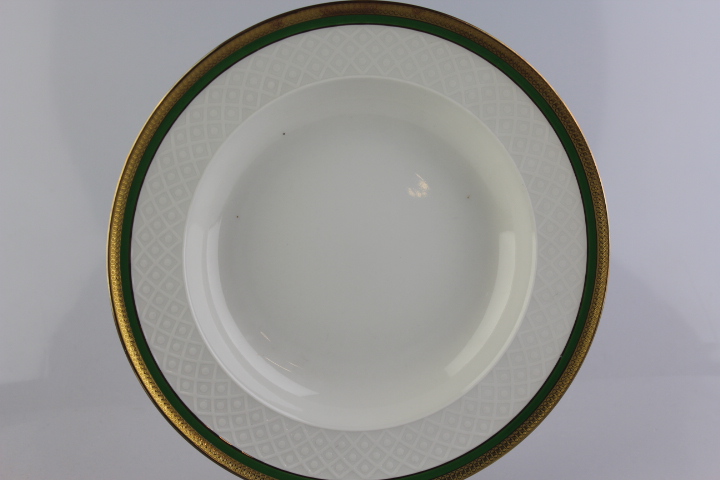 Suppentellerr- Seltmann Weiden - Annabell - Grün mit Goldatzkante