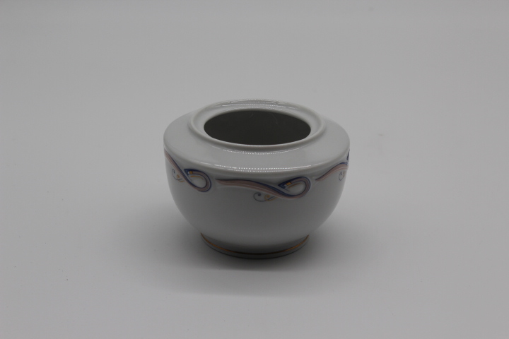 Zuckerdose ohne Deckel - Seltmann Weiden - Desiree - rosa Schlaufe