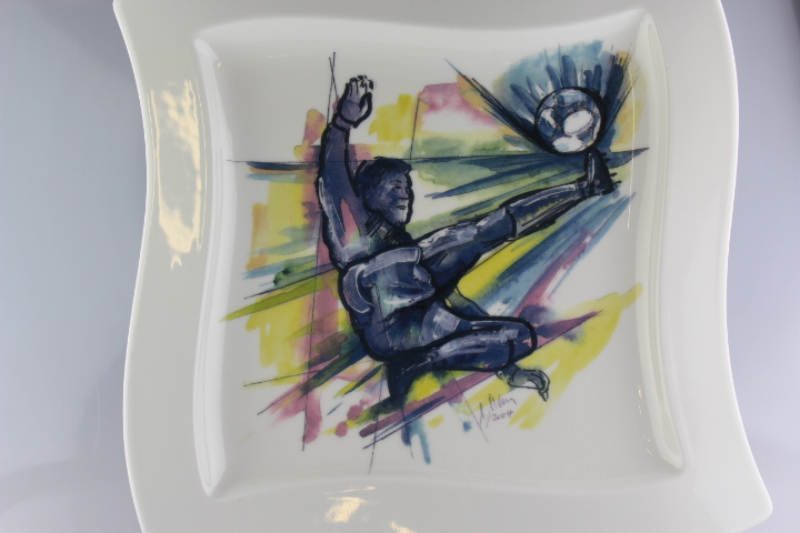 Platte - Villeroy & Boch - New Wave - World Soccer Collection