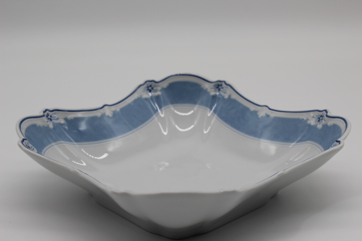 Schüssel eckig 24,5 cm - Hutschenreuther - Baronesse - Estelle blau