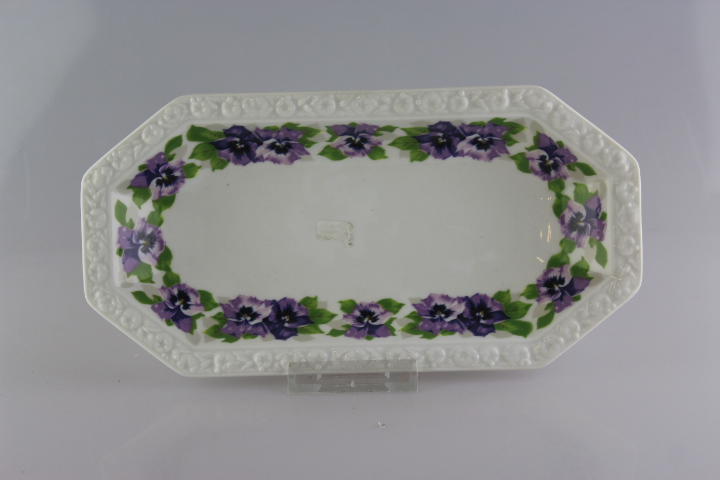 Beilagenplatte 26 cm - Rosenthal - Stiefmütterchen