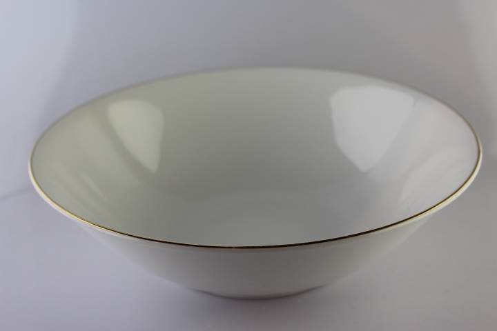 Schüssel - Heinrich - Anmut weiß mit Goldrand schmal