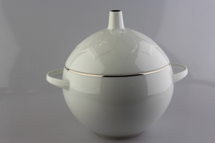 Deckelschüssel - Rosenthal - Lotus - Platinrand