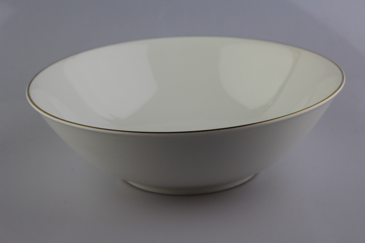 Schüssel - Heinrich - Anmut weiß mit Goldrand schmal