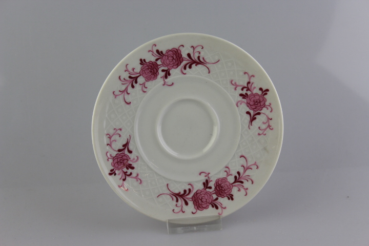 Untertasse - Seltmann Weiden - Rote Blüte