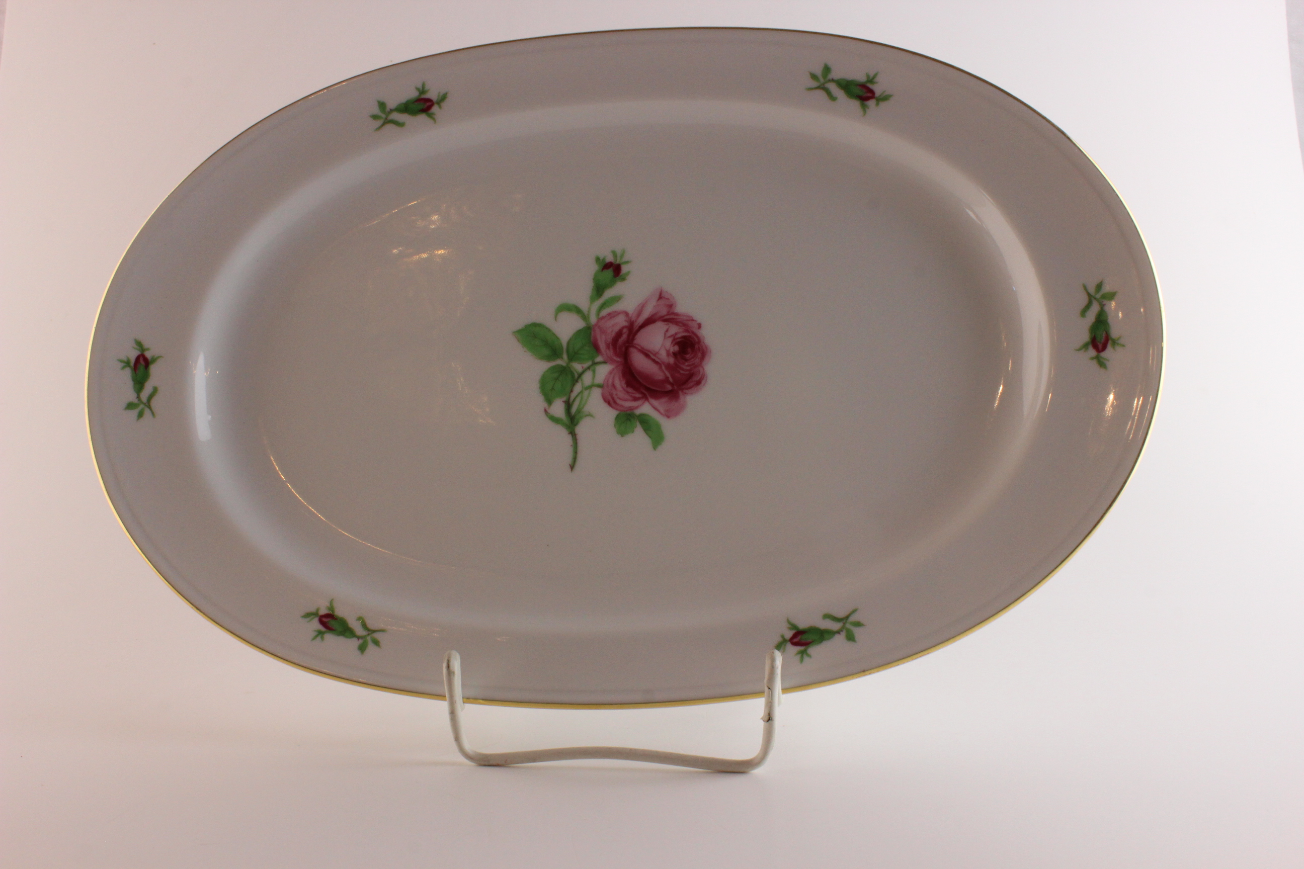 Fleischplatte 33 cm - Fürstenberg - Rose