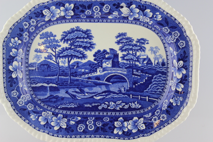 Fleischplatte 32,5 cm - Spode - Blue Tower