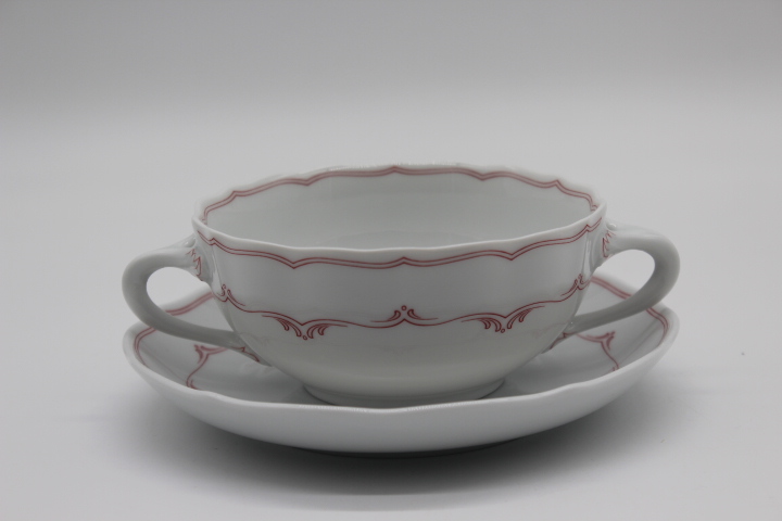 Suppentasse 2 tlg. - Hutschenreuther - Maria Theresia - Mainau