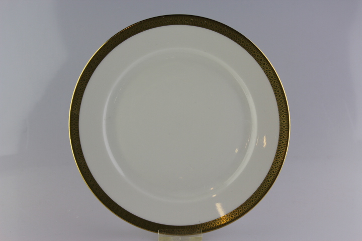 Kuchenteller - Heinrich - Jacqueline - Goldrand mit Muster