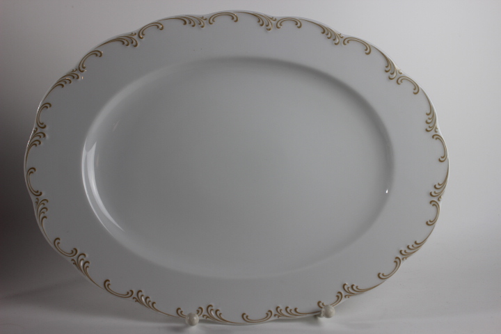 Fleischplatte 32,5 cm - Rosenthal - beige