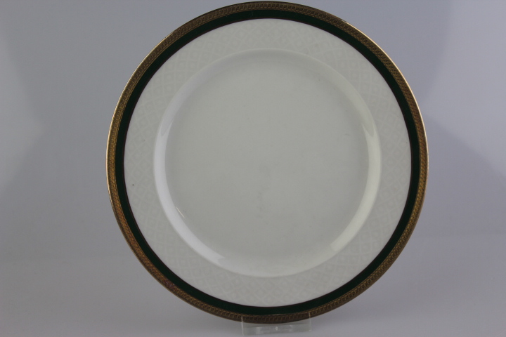 Kuchenteller - Seltmann Weiden - Annabell - Grün mit Goldätzkante