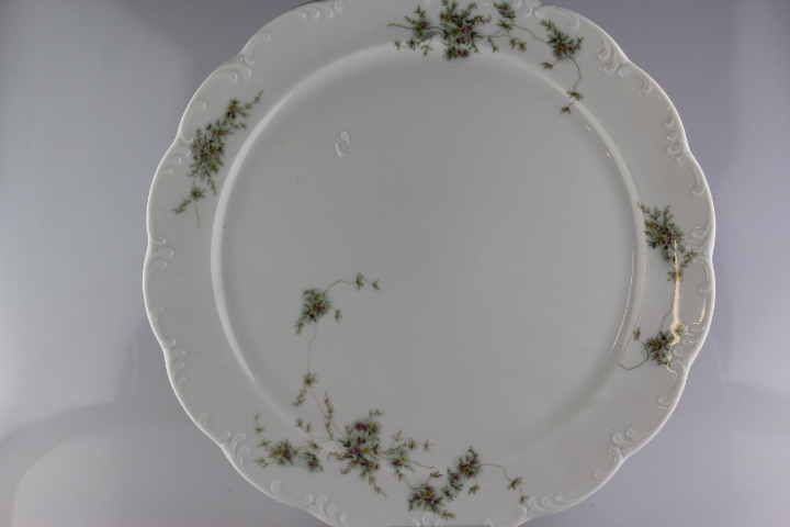 Kuchenteller Ø 31 cm - Rosenthal - grüne Ranke